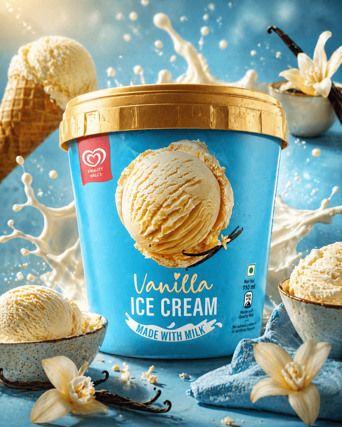 Vanilla Ice Cream Tub